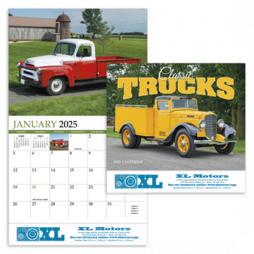 Classic Trucks Appointment Wall Calendar - Stapled